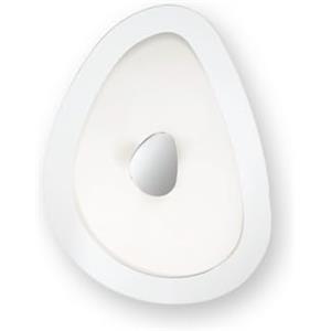 Ideal Lux GEKO PL2 Lampada da Soffitto 2 Luci in Metallo Bianco e Vetro Trasparente