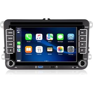 AHLHXCHSZ Autoradio Bluetooth Linux per Golf 5 6 VW Polo T5 Seat con navigatore WLAN FM/AM/DSP/Mirror Link, Apple Carplay, Android Car, comandi al volante, autoradio 2Din Dab con touch screen