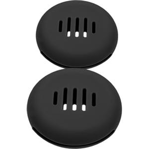 Gogogmee 2pezzi Porta Spugna in Silicone Organizer Per Spugne Da Trucco Custodia Traspirante Per Spugne Da Bellezza Accessori Da Viaggio Nero