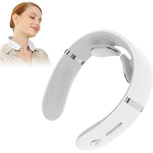 Homirty Massaggiatore Cervicale Elettrico con 10 Modalità, 16 Livelli di Intensità e Calore Terapeutico, Design Portatile per Uso a Casa, Ufficio e in Viaggio, Ideale per Regalo