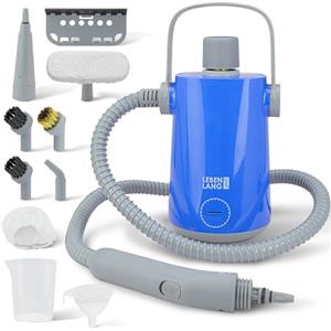 LEBENLANG Vaporella pulitore vapore casa - 3,5 bar & 1000W I 12x accessori I Pulitore a vapore multiuso I Steam cleaner per divani e tessuti Pulizia professionale Macchina pulire Pistola Pulitrice