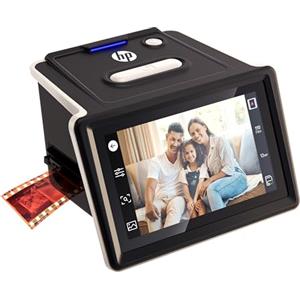 HP FilmScan Touch Screen Scanner per Pellicole e Diapositive con Schermo LCD da 5", Converte Rapidamente Negativi e Diapositive in Foto JPEG Digitali da 22MP, Compatibile con Pellicole 135, 126 e 110