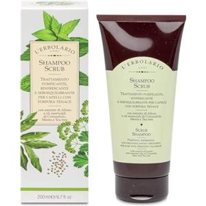 L'Erbolario Shampoo Scrub Antiforfora con Estratti di Alloro e Oli Essenziali - 200 ml