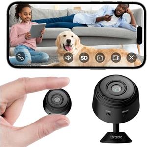 oraolo Mini Telecamera Spia Nascosta Wifi 1080P Interno Microcamera Spia wifi Invisibile con Audio, Mini Videocamera Sorveglianza Senza Fili Sicurezza per Casa Spy Cam con Rilevamento Movimento Controllo App