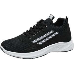 Generisch Scarpe da tennis da donna con cuscino d'aria, scarpe da ginnastica per fitness, palestra, leggere, comode, traspiranti, leggere, leggere, scarpe da ginnastica antiscivolo, 02 nero, 38