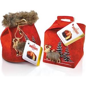 Bonifanti Panettone Bonifanti Cubotto di Natale in Legno Panettone Milanese Classico da100 g