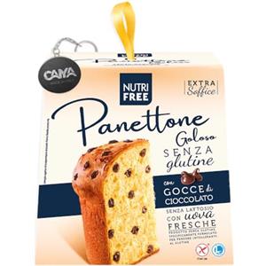 CAIYA Nutri Free, il Panettone Goloso con Gocce di Cioccolato Senza Glutine e Senza Lattosio (Lactose & Gluten Free) e Portachiavi CAIYA® 600g