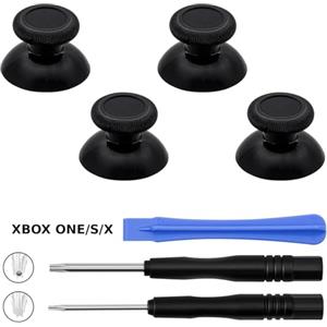 BAYNOS Levette analogiche di ricambio per Joystick Xbox Series X/S, sostituzione analogici thumbstick per controller Xbox One S X Elite V1 e tools apertura controller - 4 Pezzi