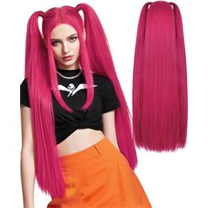 HshDUti Demons Hunters Parrucca R-umi Estensioni Capelli Viola Cosplay Capelli Cosplay Parrucca Hunters Parrucche, Capelli Viola per Trecce Fibra Sintetica, Accessori Props Cosplay Anime Halloween Per Bambini