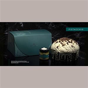 Lucgel Panettone al Pistacchio Bonfissuto con Crema al Pistacchio di Sicilia