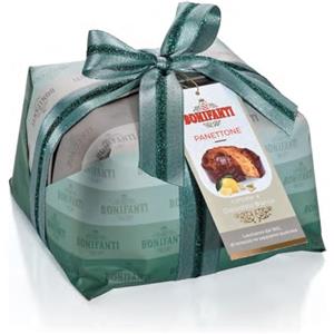 Bonifanti Panettone Bonifanti Limone e Cioccolato Bianco Incartato a Mano da 1 kg