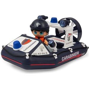 Giochi Preziosi Gommone Carabinieri con Personaggio Articolato da 7 cm e Accessori, per Bambini a Partire dai 4 Anni