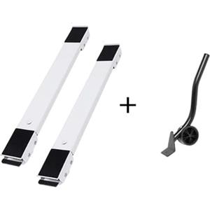 YXINAER Supporto for lavatrice, base mobile rialzata for frigorifero, supporto con ruote, accessori for cucina e bagno Base per Lavatrice(White Suit)