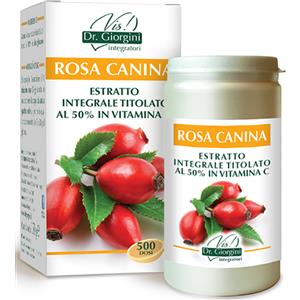 DR.GIORGINI Rosa Canina Estratto Integrale Titolato Polvere 100 g - Integratore Ricostituente Ricco di Vitamina C