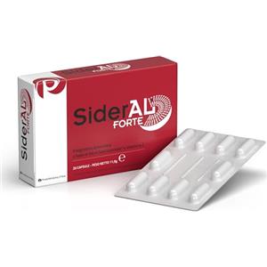 Pharmanutra SiderAL® Forte Integratore alimentare a base di Ferro Sucrosomiale® (30 mg), No Gusto metallico, Alta Tolerabilità, Alto assorbimento, No Glutine, No lattosio, 3 conf x 20 Capsule, Pharmanutra