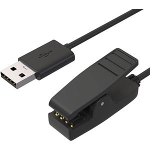 Usb charger cable compatible with garmin lily ⋆ forerunner 35 ⋆ 35j ⋆ 230 ⋆ 235 ⋆ 630 ⋆ 645 music ⋆ 735xt ⋆ approach g10 ⋆ s20 ⋆ vivomove hr ⋆ length 1 meter ⋆ ideal as a spare part or additional -