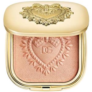 Dolce & Gabbana Everlift Luminizer, Cipria Illuminante in Polvere, Custodia Dorata con Design a Cuore