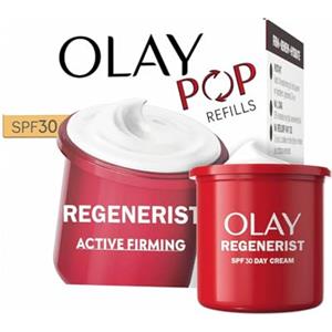 Olay Regenerist Crema Viso Giorno SPF30 Ricarica. Crema Idratante Antirughe e Rassodante con Protezione Solare. Niacinamide e Peptidi Anti-Età. Rinnova, Rassoda e Idrata. Non Unge. 50ml