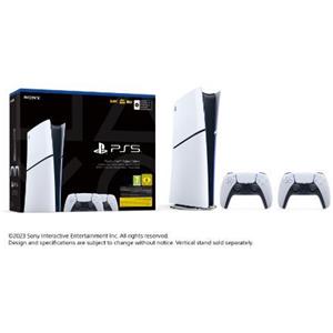 FC Webstore Sony - Bundle PlayStation 5 Slim Digital Edition + 2 Dual Sense - Bianco