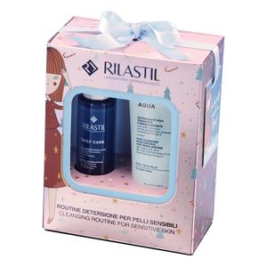 Rilastil Aqua Detergente 200 ml e Daily Care Soluzione Micellare 100 ml - Cofanetto Duo Detersione