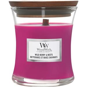 WoodWick Candela profumata Hourglass media con stoppino crepitante | Frutti di bosco e barbabietole | Durata della fragranza: fino a 20 ore