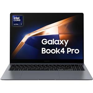 Samsung Galaxy Book4 Pro, Intel® Core™ Ultra 7 Processor, 16GB RAM, 1TB, Laptop 16" Dynamic AMOLED 2X touch, Windows 11 Home, Moonstone Gray [Versione Italiana]