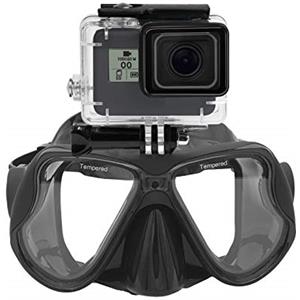 Lupholue Maschera per Immersioni subacquee Maschera per Snorkel Compatible with GoPro Hero (2018) GoPro Hero 12 11 10 9 8 7 6 5, Hero Black, Session