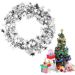 Hztyyier 7,5 m Ghirlanda di stelle da, festone luminoso per feste di matrimonio decorazione casa addobbo natalizio for atmosfera magica