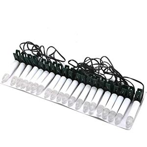 Srliya 20PCS USB Led Candele di Colore Caldo Bianco Caldo Led Candele di Natale Senza Fiamma Luci di Candela di Natale con Clip per Albero Festa Festiva Candele di Natale Senza Fiamma (1)