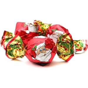Generico Pralina Babbo Natale Cioccolato al Latte Ripiene di Crema Nocciola e Cereali (1Kg)