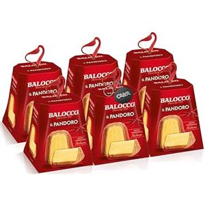 CAIYA 6X Mini Pandoro Ricetta Tradizionale Italiana, 80 g con Portachiavi CAIYA® [6 Pezzi]