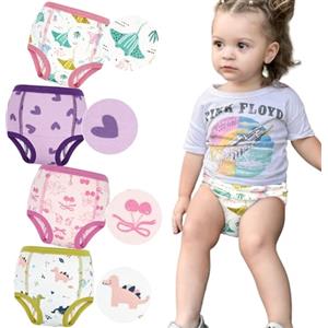 FLYISH DIRECT Confezione da 4 Mutandine di Apprendimento - Pantaloni da Addestramento per Neonati in Cotone Mutandine di Apprendimento per Bambini, 8T/150, 8 Anni