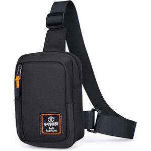 CYchen Crossbody Zaino Borsellino Antifurto Borsa, Monospalla Marsupio Zainetto Piccolo Sling Bag Borsello a Tracolla Mini Borse Lavoro Messenger per Uomo Donna Viaggio (Nero)