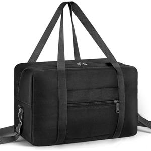 CNMTCCO per Zaino Ryanair 40x20x25, Borsa da cabina 40 x 25 x 20 cm, per bagaglio a mano, lo sport sotto il sedile, il fine settimana (Nero)