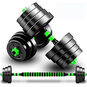 BCBIG manubri pesi palestra regolabili set 15 kg(7.5 kg*2) 2 in 1 Uomini e Donne kit per flessioni bilanciere e manubri coppia completo,15kg(7.5kg*2)