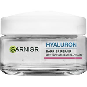 Garnier Hyaluron Barrier Repair: crema viso lenitiva per pelli sensibili, 48 ore di umidità e rigenerazione della barriera cutanea con burro di karitè, acido ialuronico e aloe vera, crema giorno e