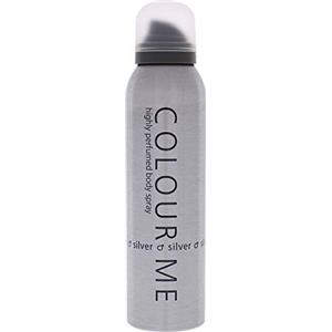 COLOUR ME Argento 150 ml Spray corpo Profumo da uomo, Fragranza di lusso - Dopobarba da uomo, Persistente Fragranza di Milton-Lloyd, 150ml