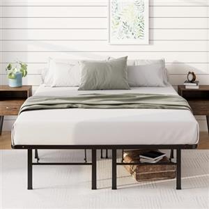 Zinus 35 cm Rete Molto Resistente SmartBase | Rete Piattaforma in Metallo | Facile da montare | Ripiano sotto il letto | 140 X 190 cm | Nero