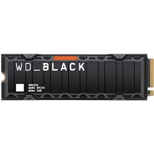 WD_BLACK Western Digital WD_BLACK SN850X 1TB M.2 2280 PCIe Gen4 NVMe SSD per gaming con dissipatore termico con velocità di fino a 7.300 MB/s