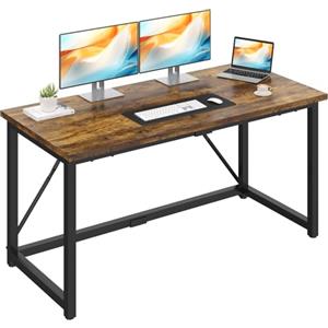 JUMMICO Scrivania 140 x 60 cm Scrivania per Computer, per Ufficio,Postazione Lavoro, Tavolo da Lavoro Piano di Lavoro, Adatta per l'ufficio o il Soggiorno