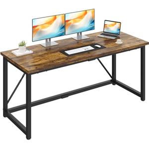 JUMMICO Scrivania 160 x 60 cm Scrivania per Computer, per Ufficio,Postazione Lavoro, Tavolo da Lavoro Piano di Lavoro, Adatta per l'ufficio o il Soggiorno