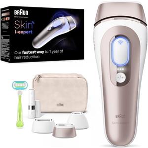 Braun Skin I·Expert Epilatore Luce Pulsata Smart, Depilatore Corpo Donna, Alternativa Laser Peli Donna, App Gratuita, Include Custodia e Rasoio Venus, Luce Pulsata Braun, Mini Depilatore Viso, PL7249