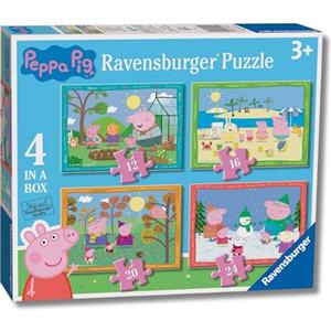 Ravensburger - Puzzles Peppa Pig 4 Stagioni 4 Pack | Puzzle Bambini 3 Anni In Su | Regalo Bimba 3 Anni In Su 72 Pezzi | Puzzle Bambini 19 X 14 Cm | Puzzles Stitch Bambina