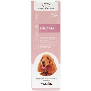 CAMON Lozione Delicata per Orecchie Cani 100ml - Antigrasso, Sebostatico ed Emolliente, Allevia Prurito e Rossori