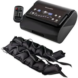 Dinamicamed ® Premium 6.0 Pressoterapia Linfodrenaggio Professionale Digitale Compact, Pressoterapia per Casa con 6 Programmi, Massaggio Linfodrenante 6 Camere con Pantaloni per Gambe, Glutei e Addome