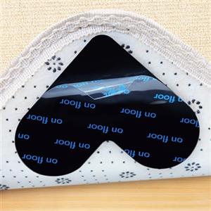 Quelcc 16 Pezzi Antiscivolo per Tappeti, Tappeto Antiscivolo, Antiscivolo e Riutilizzabili Tappeto Gripper, Antiscivolo Per Tappeti Tappetino per Tutti I Pavimenti Lisci(Nero)