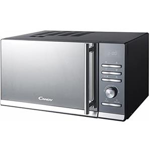 Candy CMGE23BS Forno a Microonde con Grill, 23 Litri, 900W, Piatto girevole diametro 245 mm, 6 Livelli di Potenza, Libera Installazione, 48.3x 39x28.1 cm, Nero