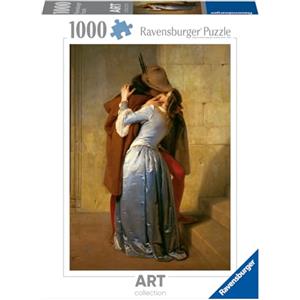 Ravensburger - Puzzle 1000 Pezzi Hayez: Il Bacio | Puzzle 1000 Pezzi Arte Con Una Misura Di 70x50 Cm | Regalo Per Adulti E Bambini Da 14 Anni E Più