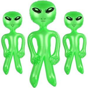 DIELIANHUA 3 PCS Alieno Gonfiabile, 55 CM E 90 CM Palloncini Alieni, Giocattolo Alieno Gonfiabile, Palloncino Alieno, Adatto per La Decorazione del Museo Scientifico Della Festa Aliena di Halloween