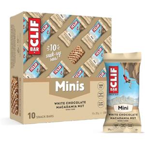 CLIF BAR Minis | Barretta Proteica | White Chocolate Macadamia Nut | Proteine Vegetali | 10 x 28 g